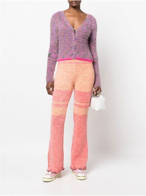 Knitted trousers with stripe print ANDERSSON BELL | PF22APA547WREDORN